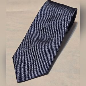Charvet Place Vendome Tie Men's Blue Striped Paris France 3.5 X 57.5